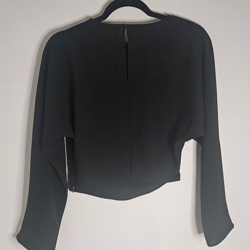 Zara Long Sleeve Rhinestone Top Small - Picture 6 of 11
